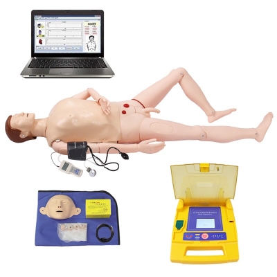 高級(jí)電腦全功能急救訓(xùn)練模擬人（心肺復(fù)蘇CPR與血壓測(cè)量、AED除顫儀、基礎(chǔ)護(hù)理） 